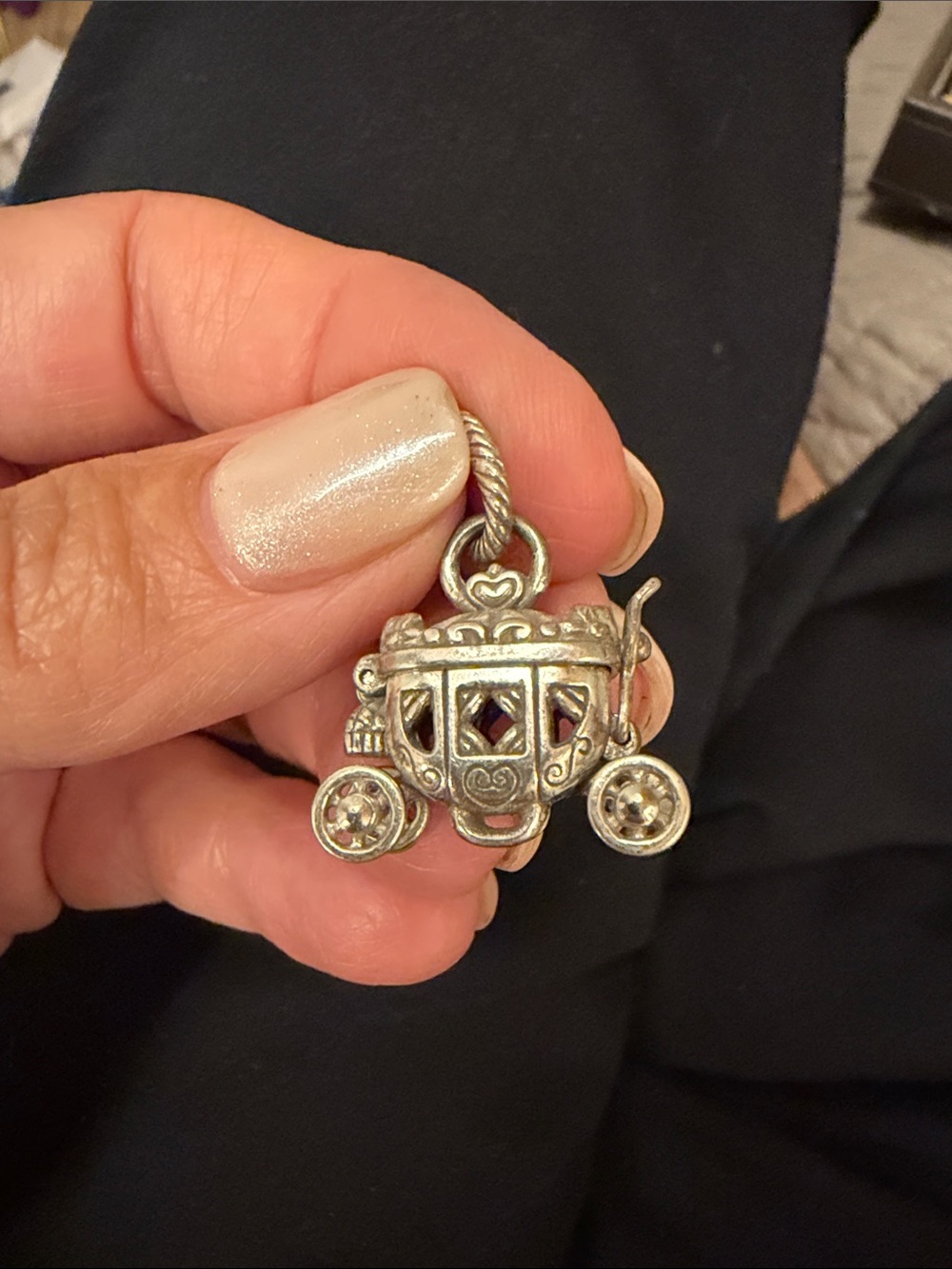 Brighton Silver Cinderella carraige charm